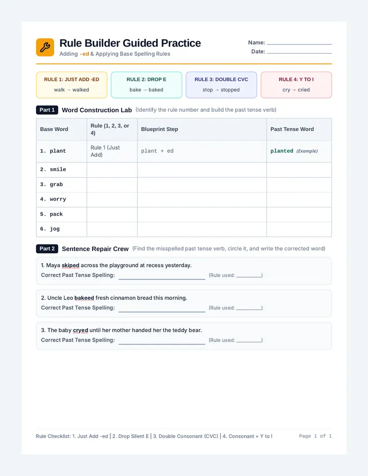 Rule Builder Guided Practice