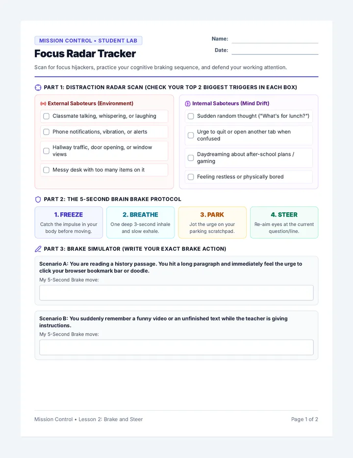 Focus Radar Tracker