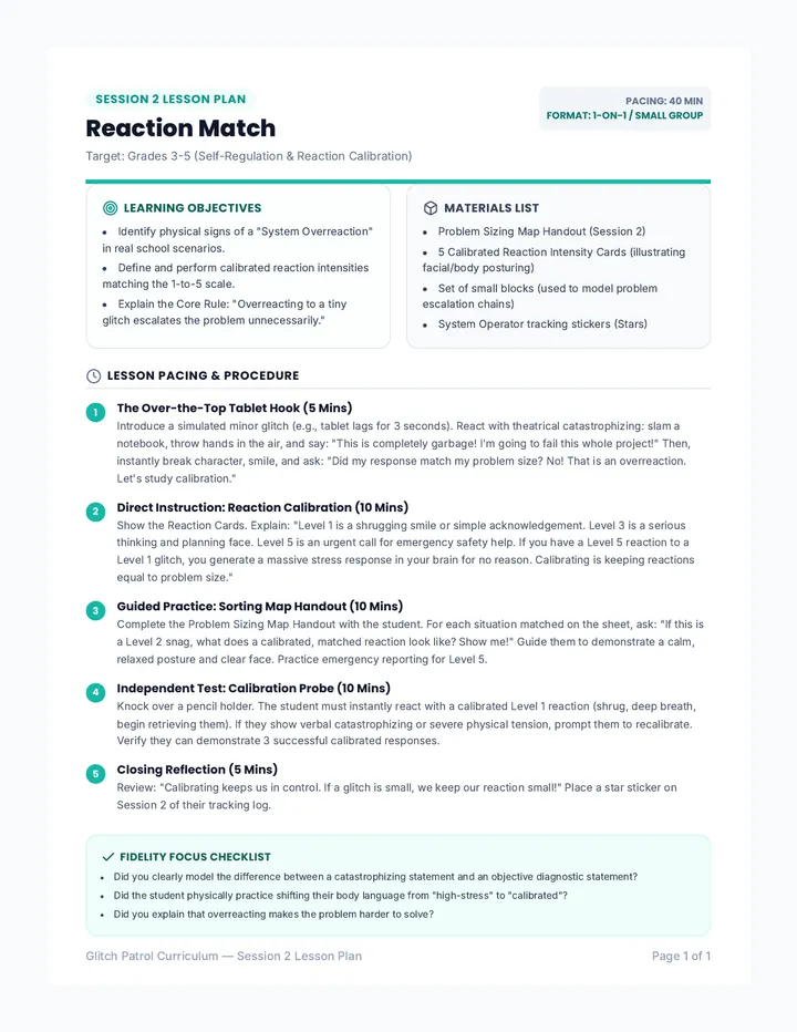 Session 2 Lesson Plan