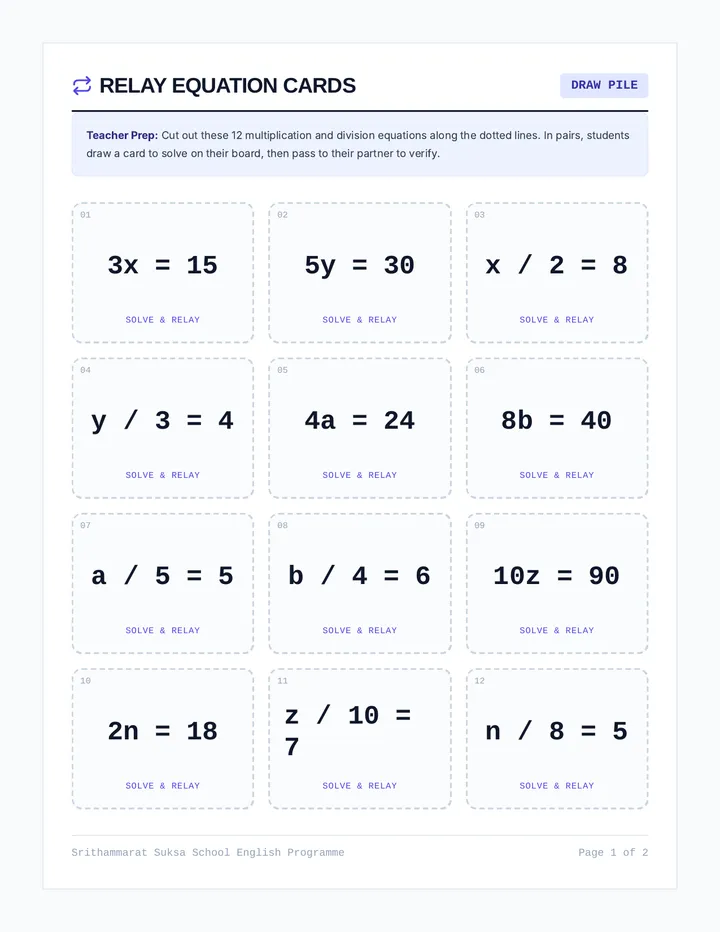 Solve Check Relay Cards