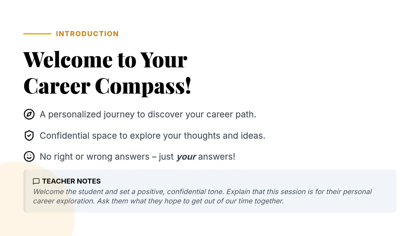 Career Compass Slide Deck