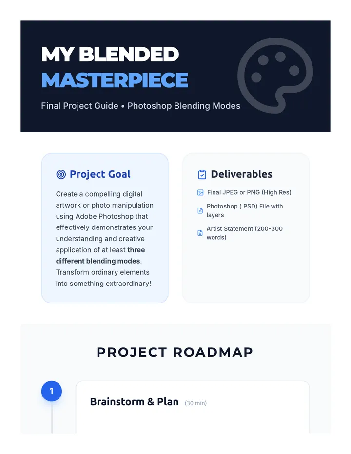 My Blended Masterpiece Project Guide
