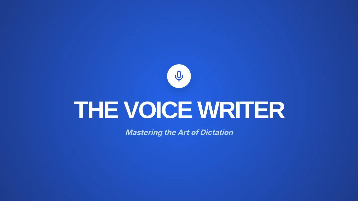 Voice Writing Slides