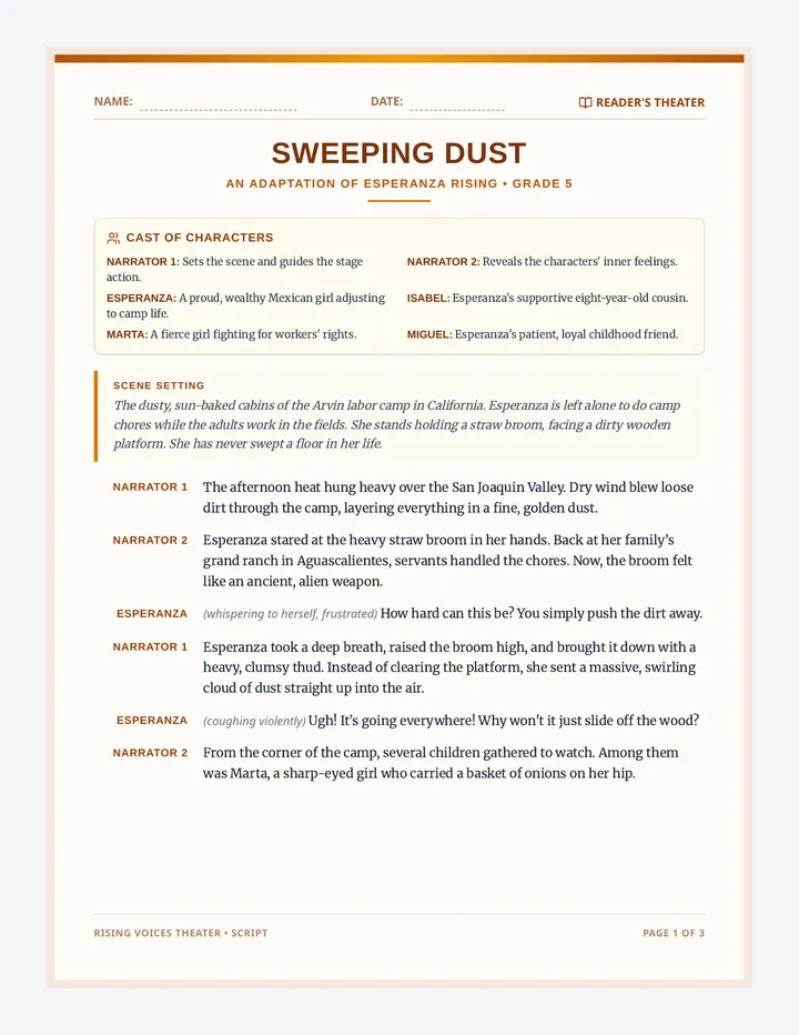 Sweeping Dust Script