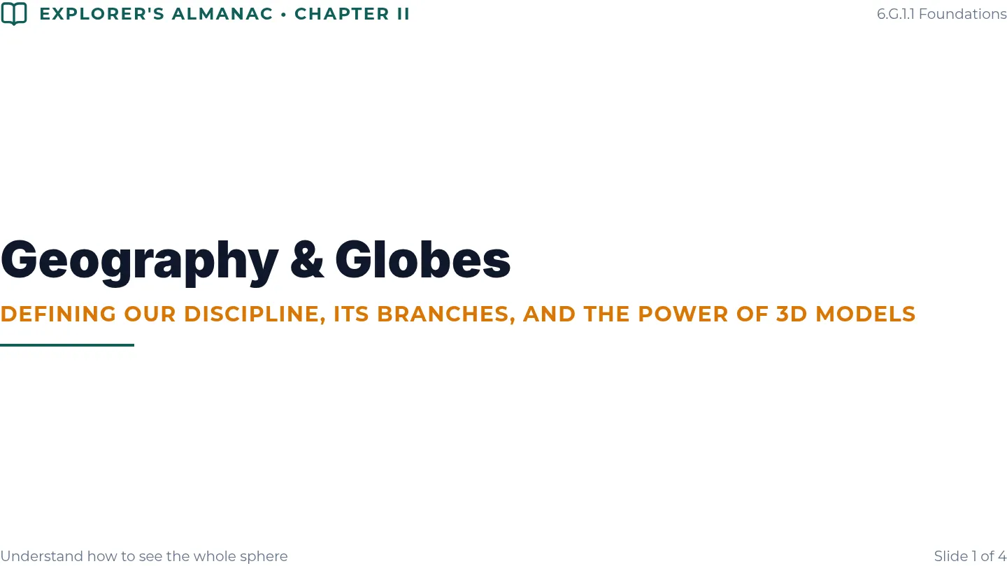 Geography and Globes Slides