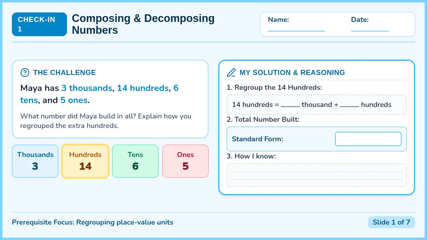 Place Value Readiness Slides