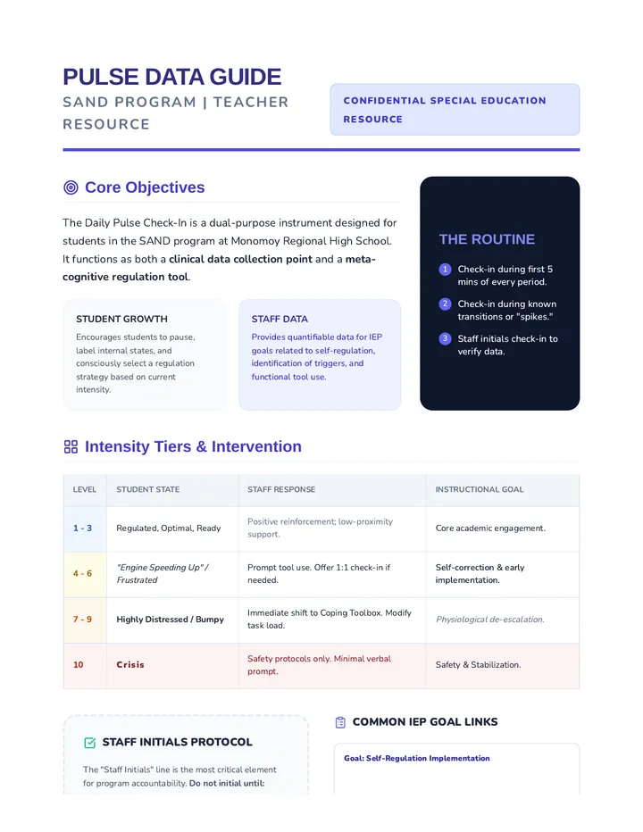 Pulse Data Teacher Guide