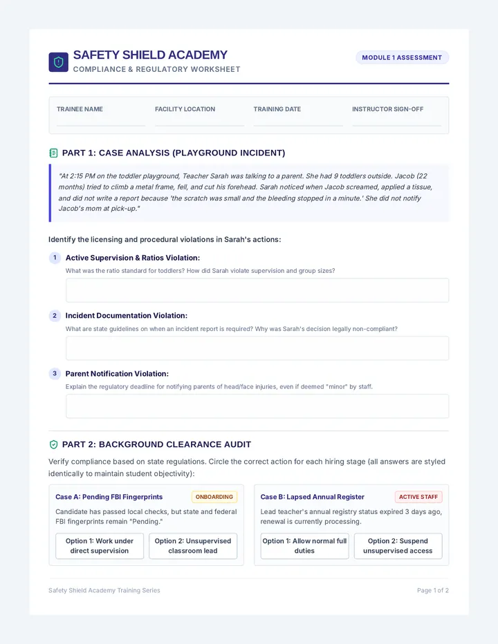 Incident Investigator Worksheet