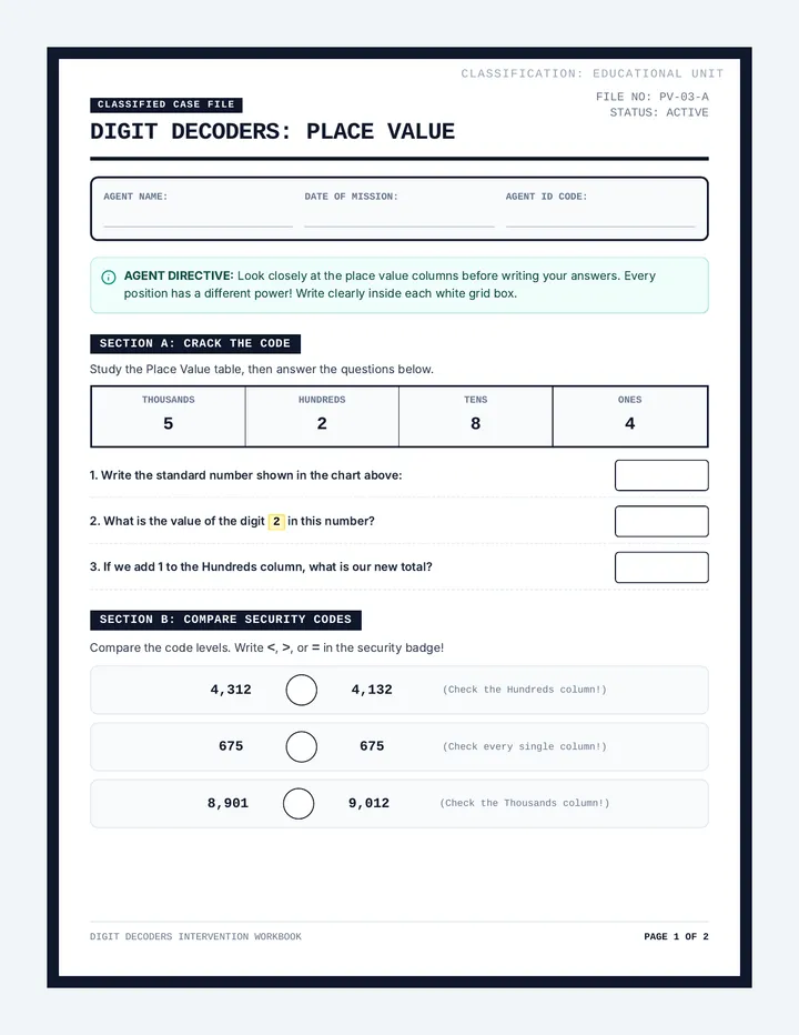 Decoder Worksheets Bundle