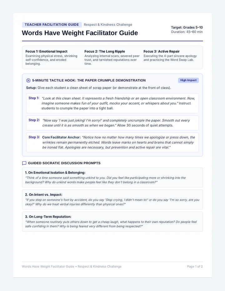 Word Impact Facilitator Guide