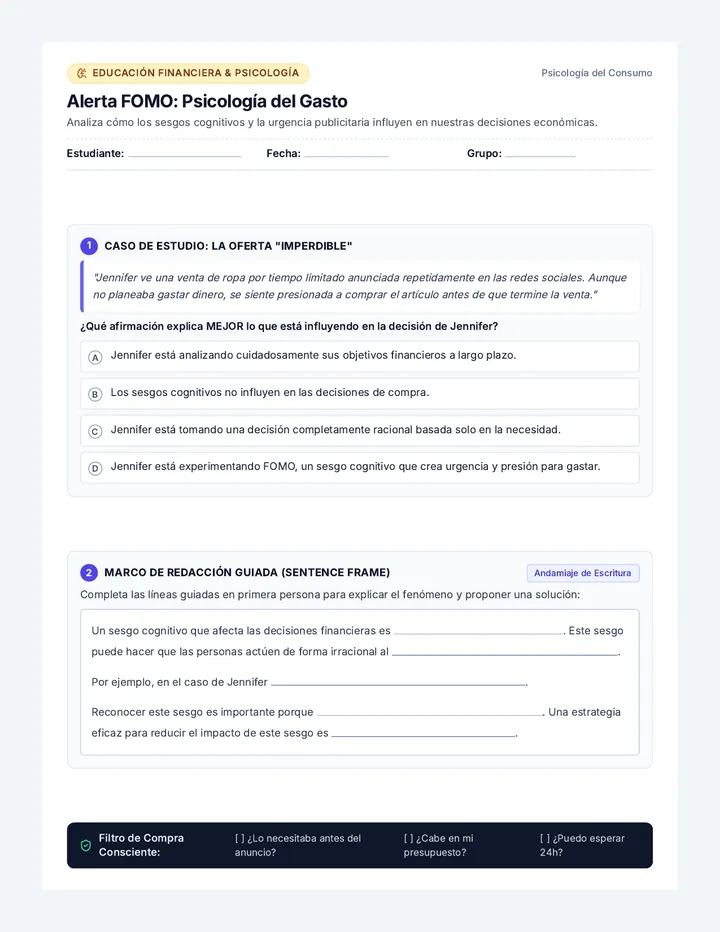 Alerta FOMO Worksheet