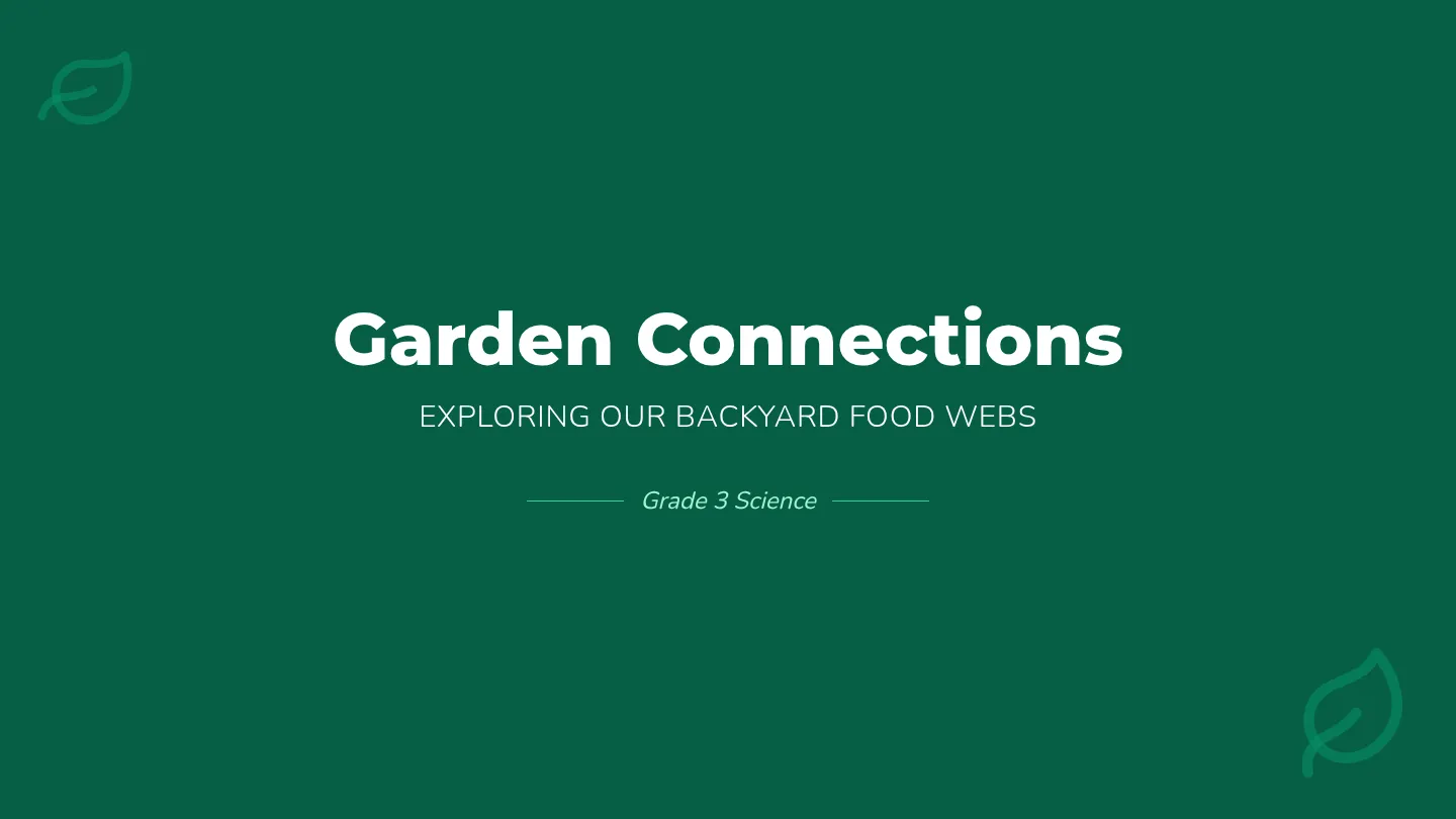 Garden Webs Slides