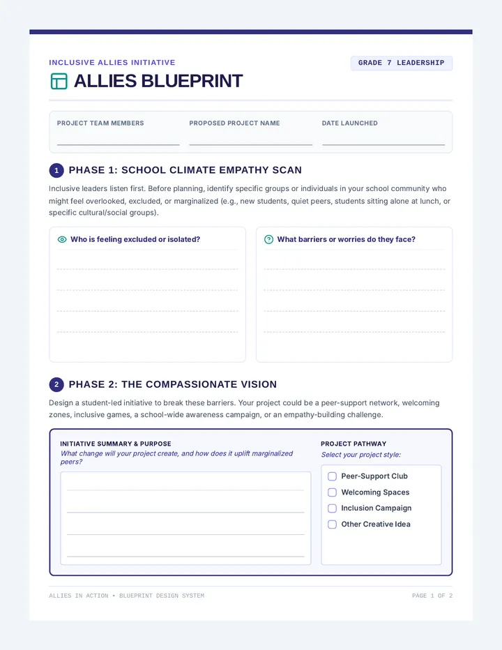 Allies Blueprint Document