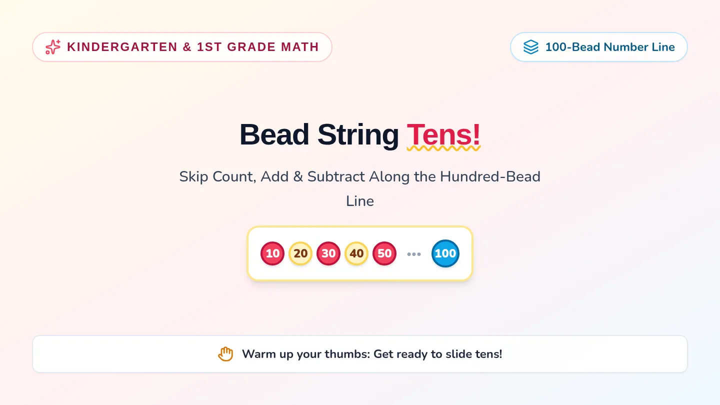 Bead String Tens Slides