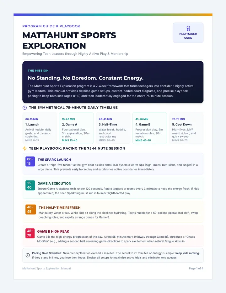Sports Exploration Program Guide