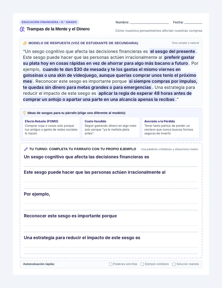 Trampas del Dinero Ficha