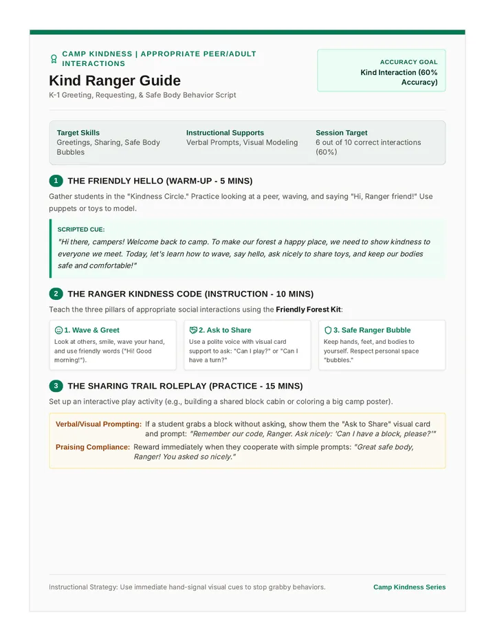 Kind Ranger Guide