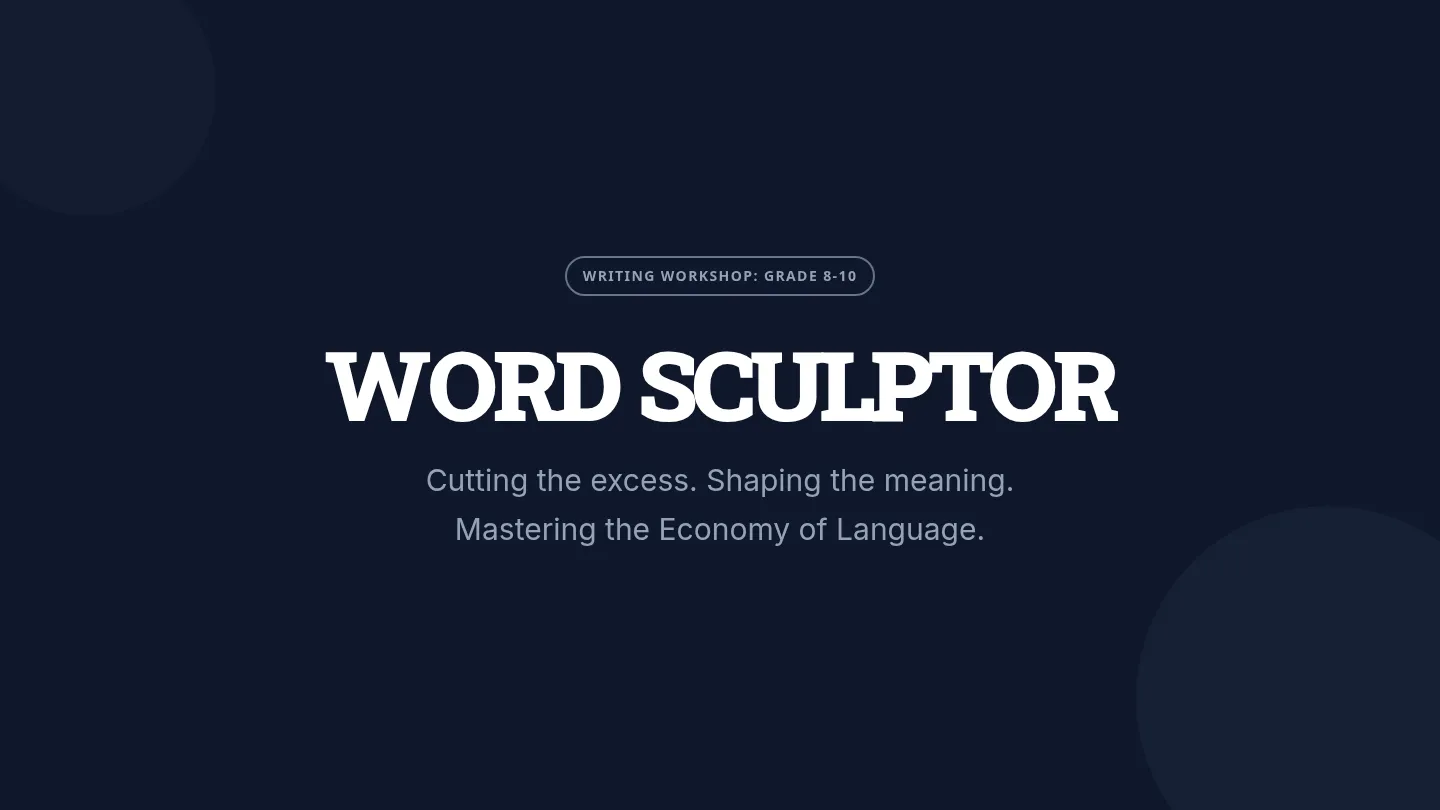 Word Sculptor Slides