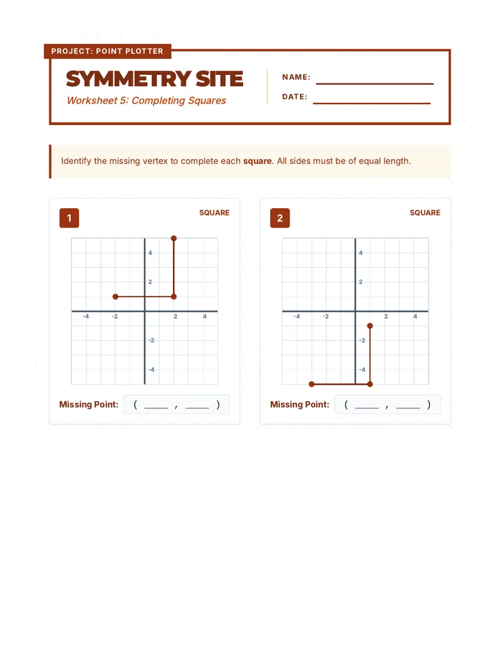 Symmetry Site Worksheet