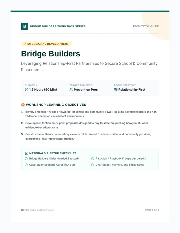 Bridge Builders Guide