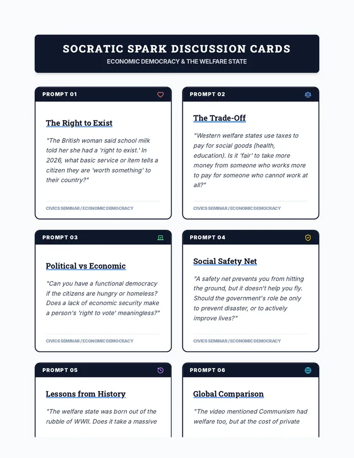 Economic Democracy Discussion Cards