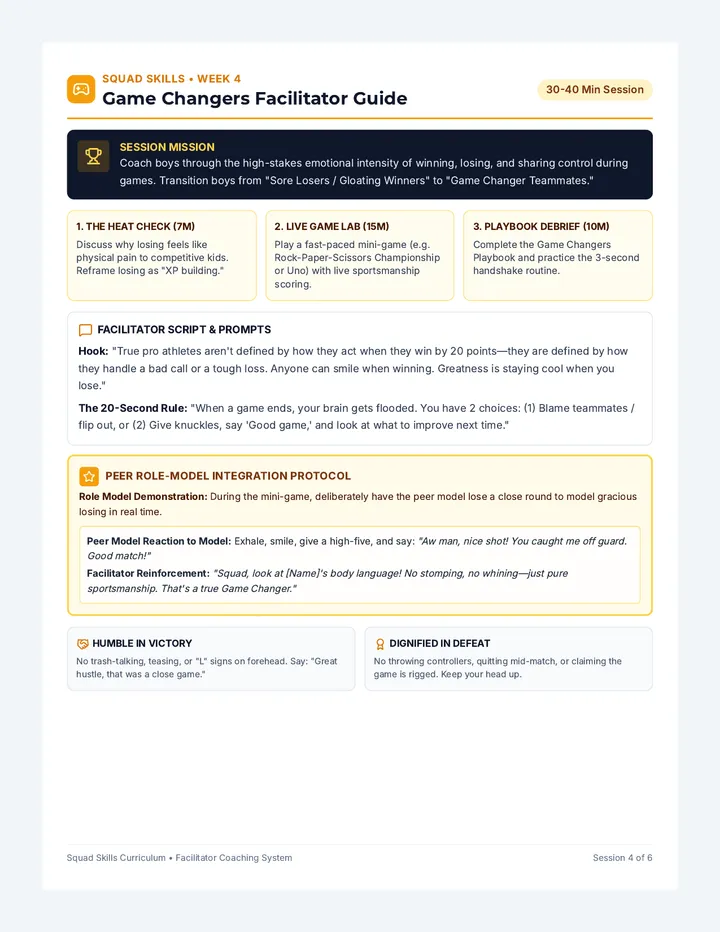 Game Changers Facilitator Guide