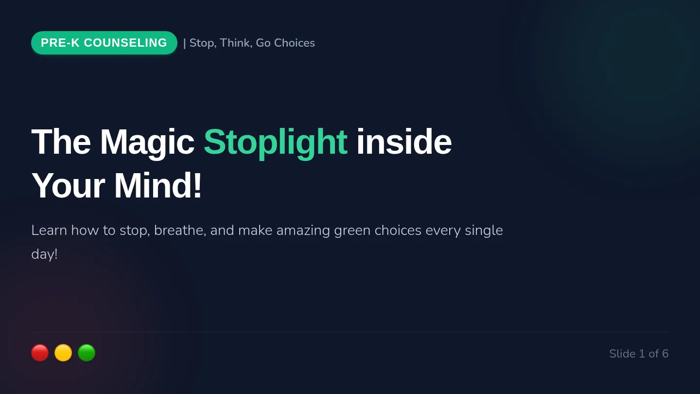 Choice Stoplight Presentation Slides
