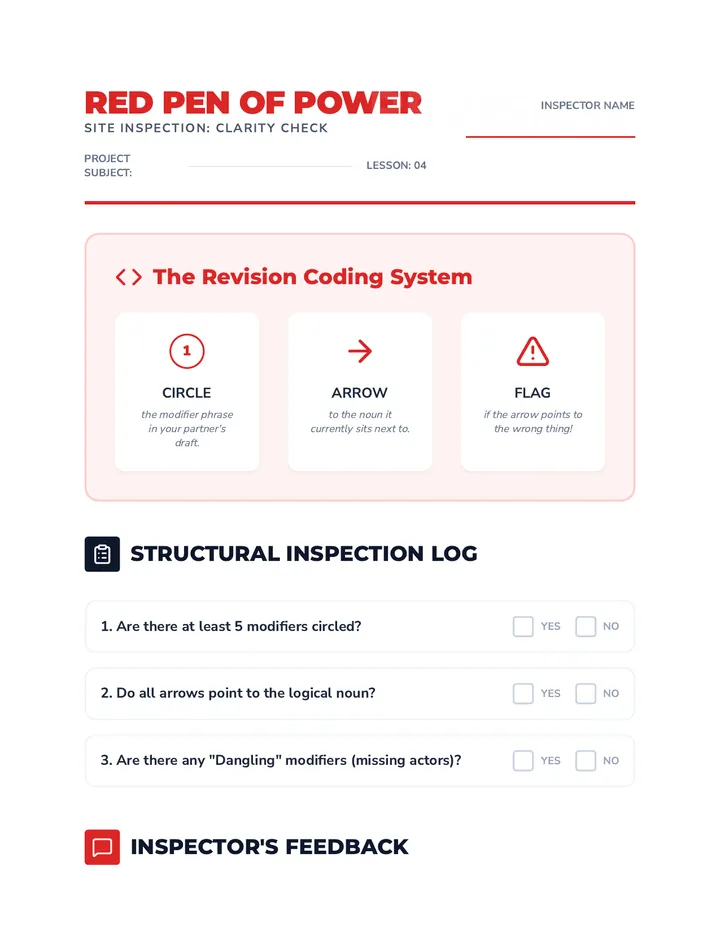 Red Pen Revision Tool