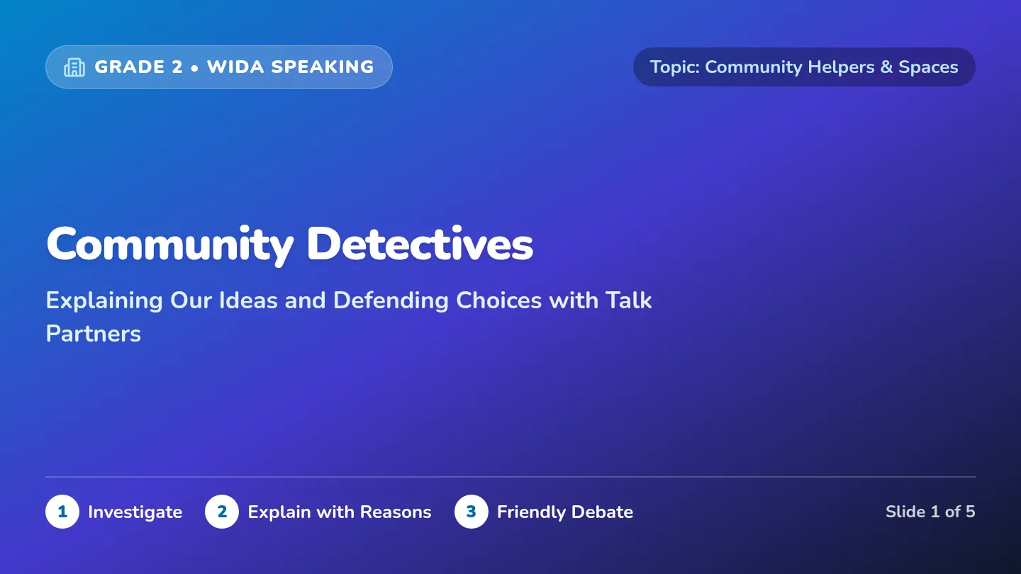 Community Detectives Slides
