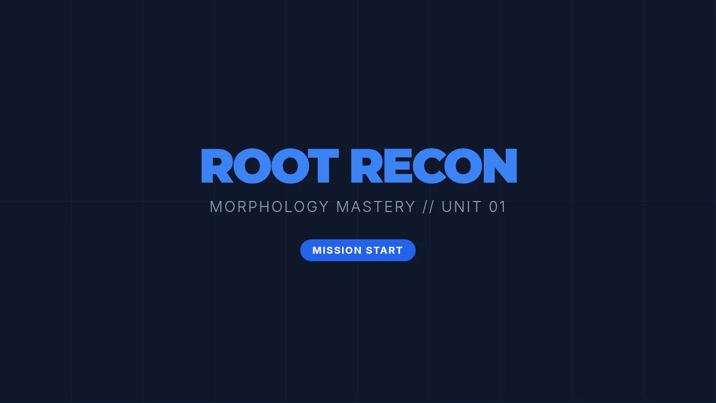 Root Recon Slides