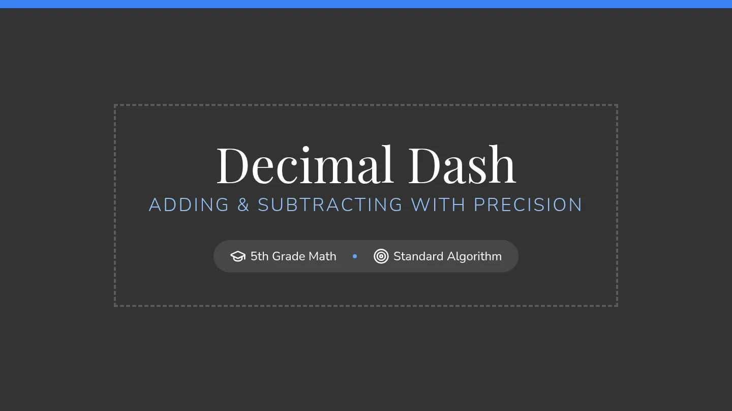Decimal Dash Slides