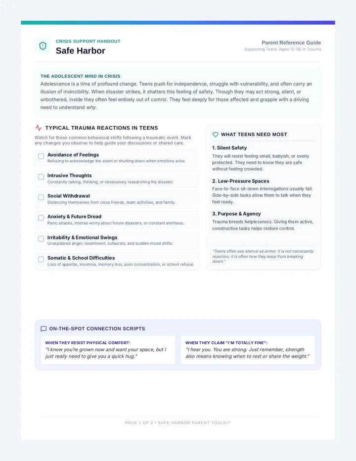 Safe Harbor Parent Guide