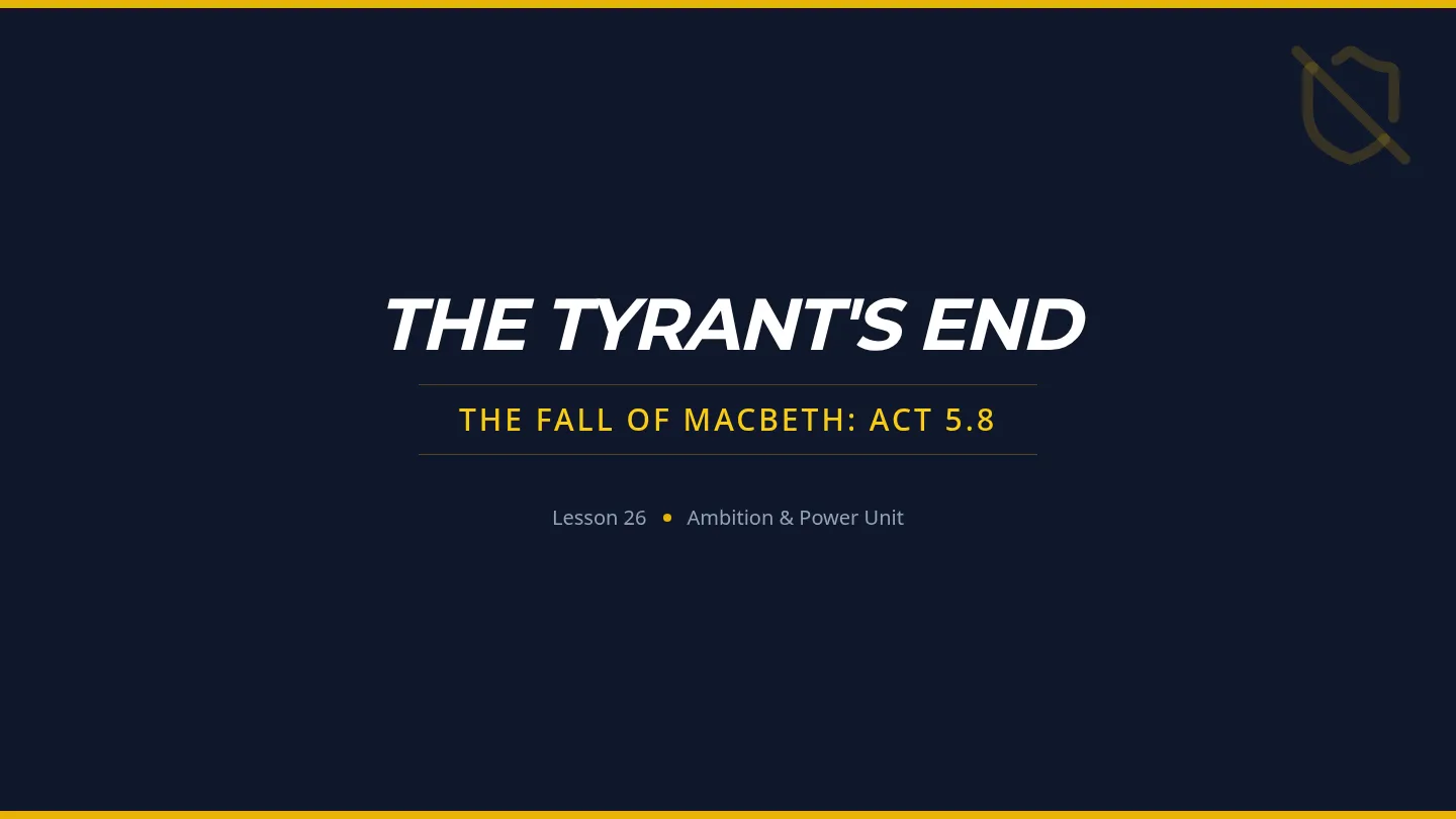 The Tyrant's End Slides