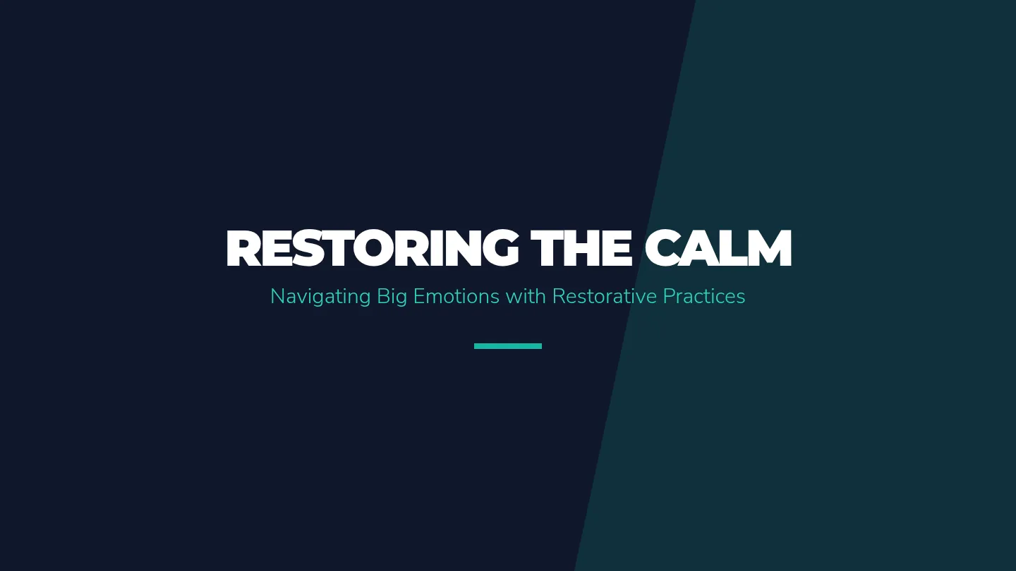 Restoring the Calm Slides
