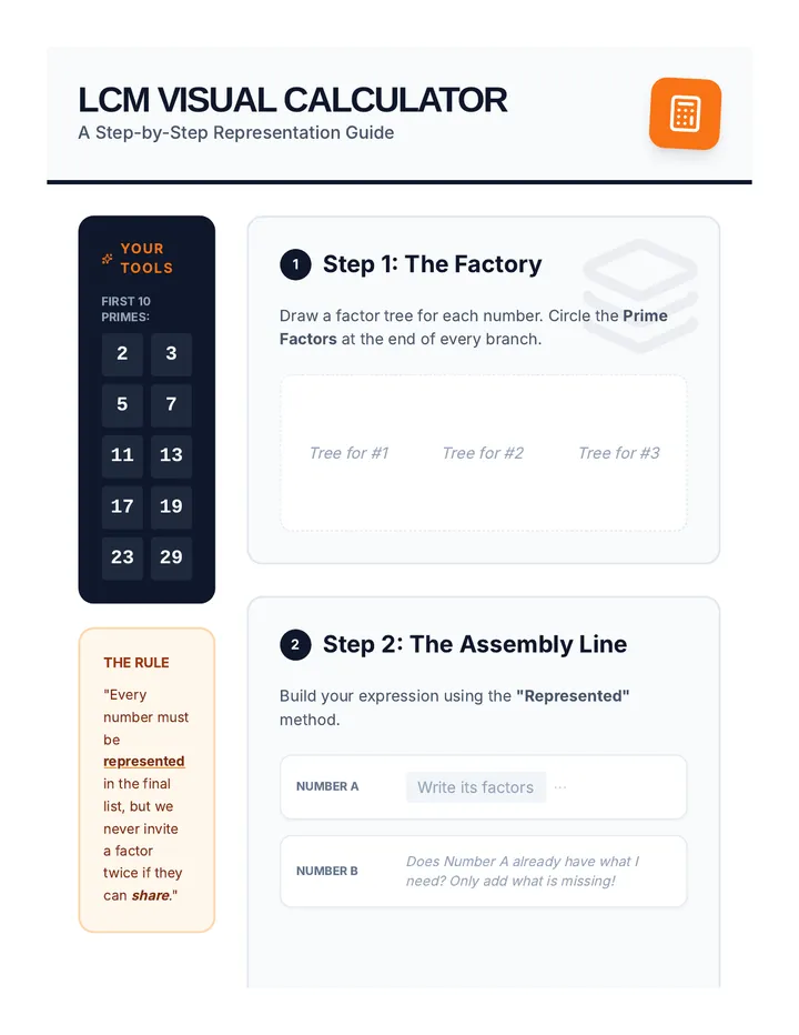 LCM Visual Calculator Reference
