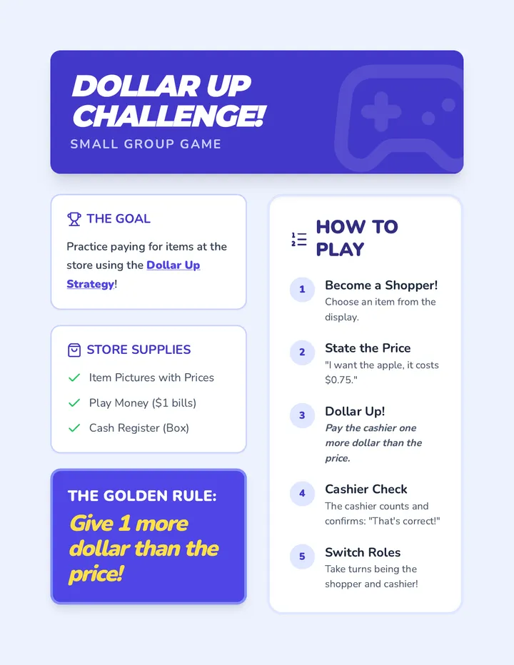 Dollar Up Challenge Game Guide