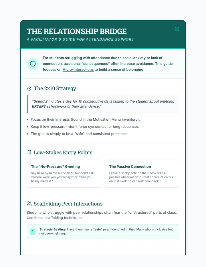 Relationship Bridge Teacher Guide