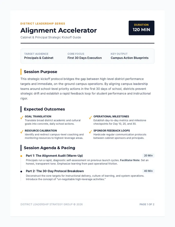 Alignment Accelerator Facilitator Guide