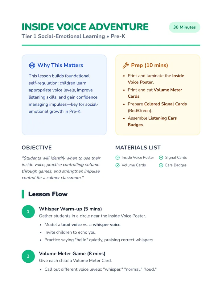 Using Inside Voices Worksheet.pdf Inside Voice Adventure • Lesson • Lenny.com