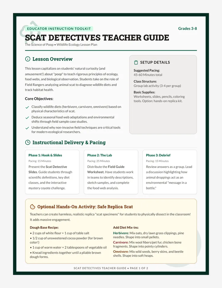 Scat Lab Teacher Guide