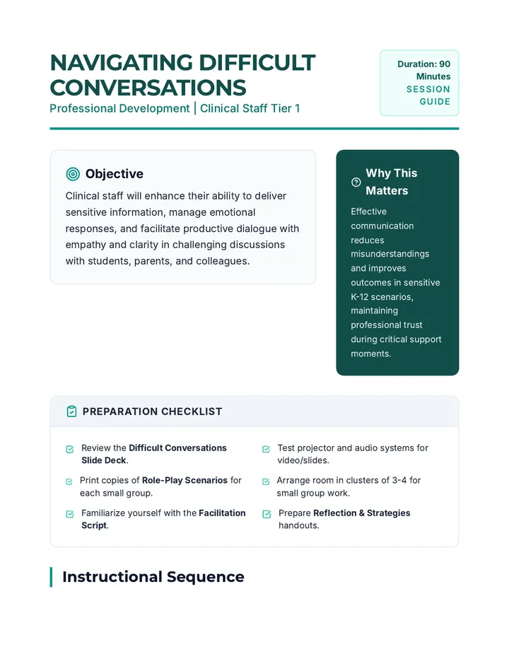 Navigating Conversations Lesson Plan