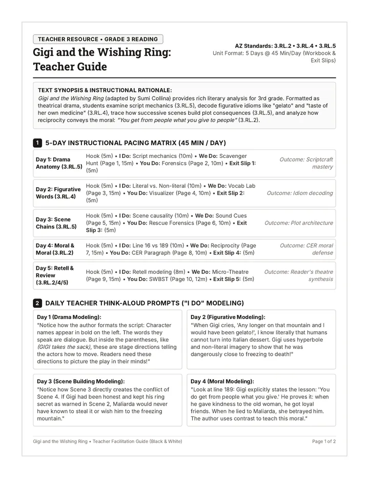 Wishing Ring Teacher Guide