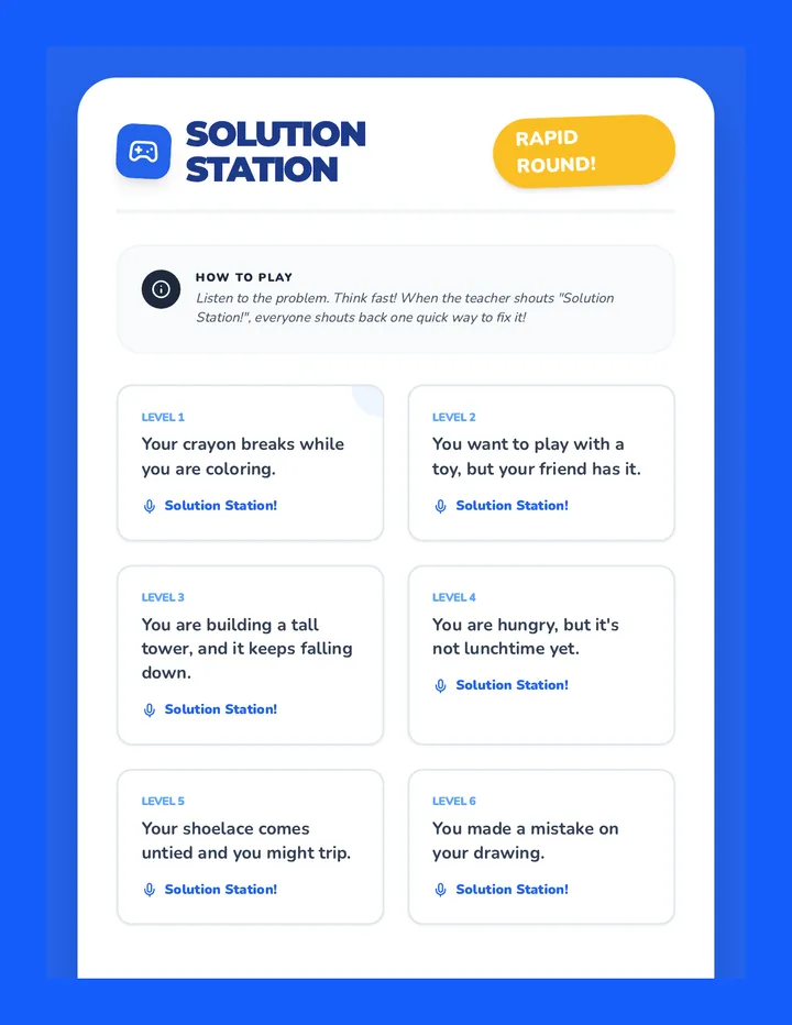 Solution Station Game