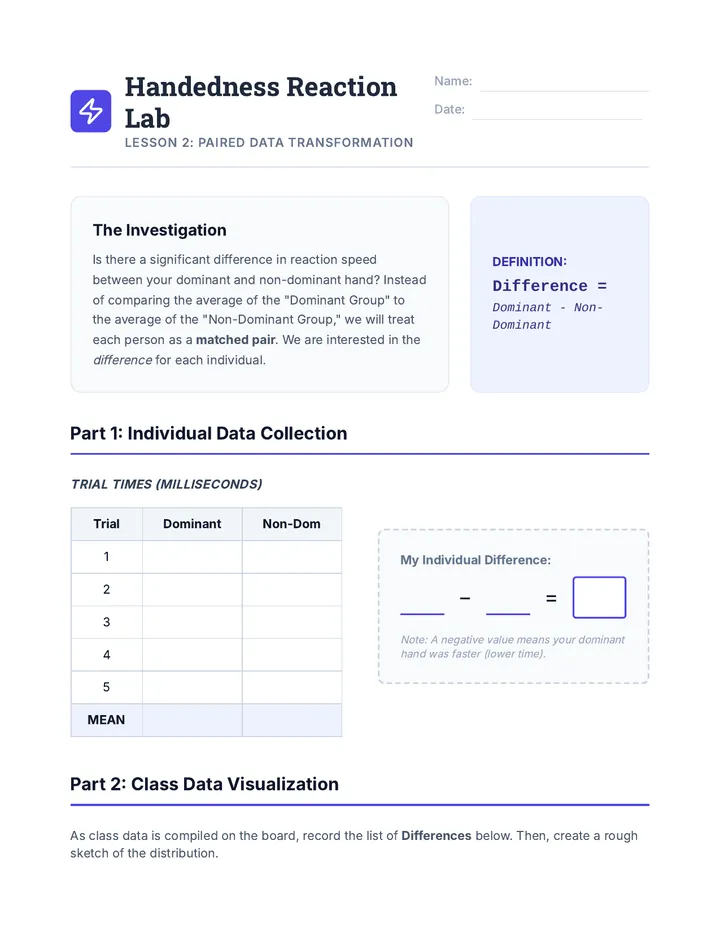 Handedness Reaction Lab