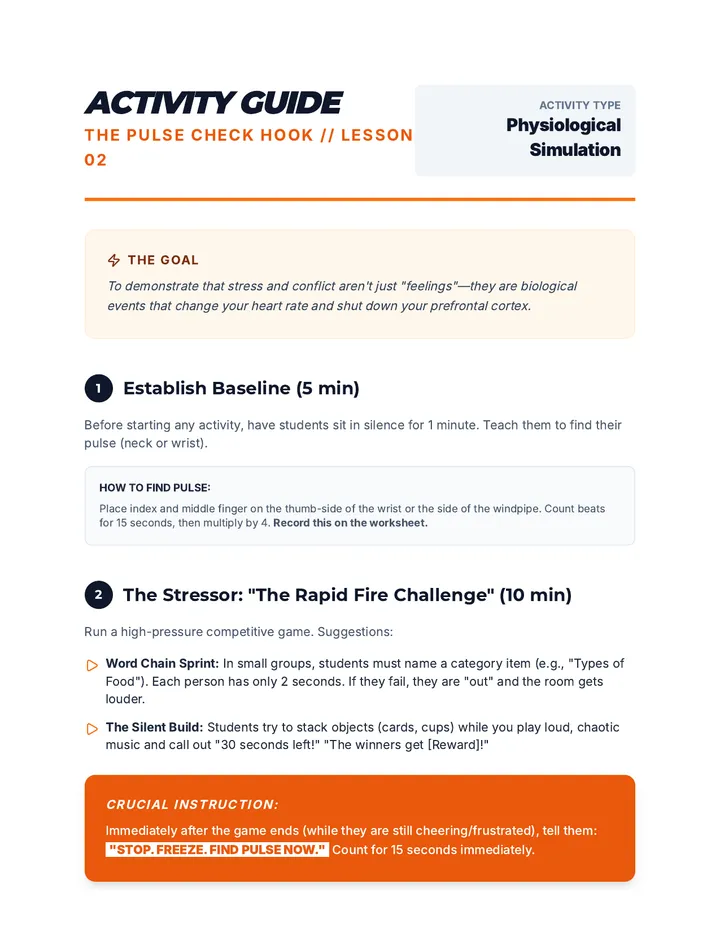Pulse Check Activity Guide
