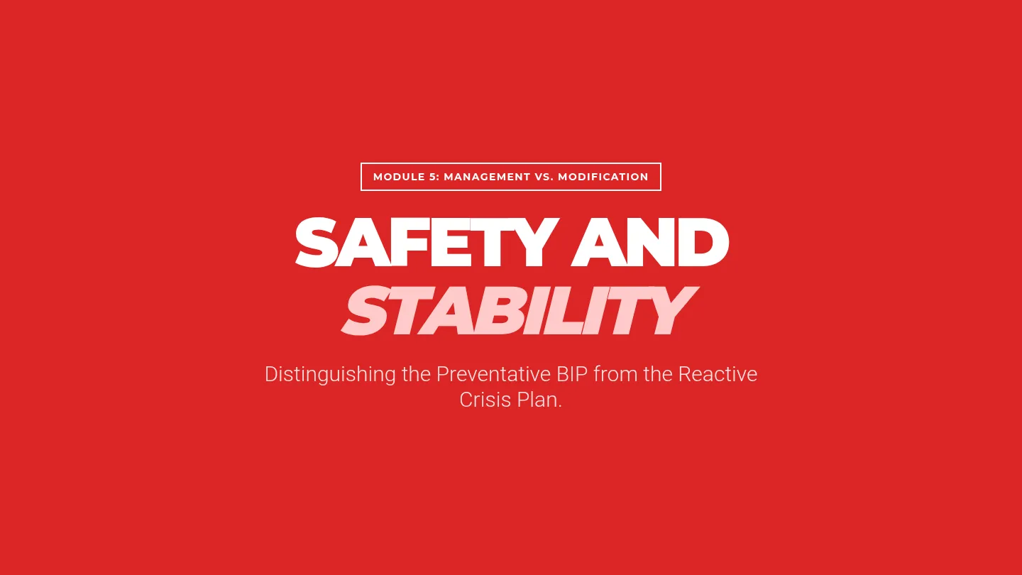 Safety and Stability Slides