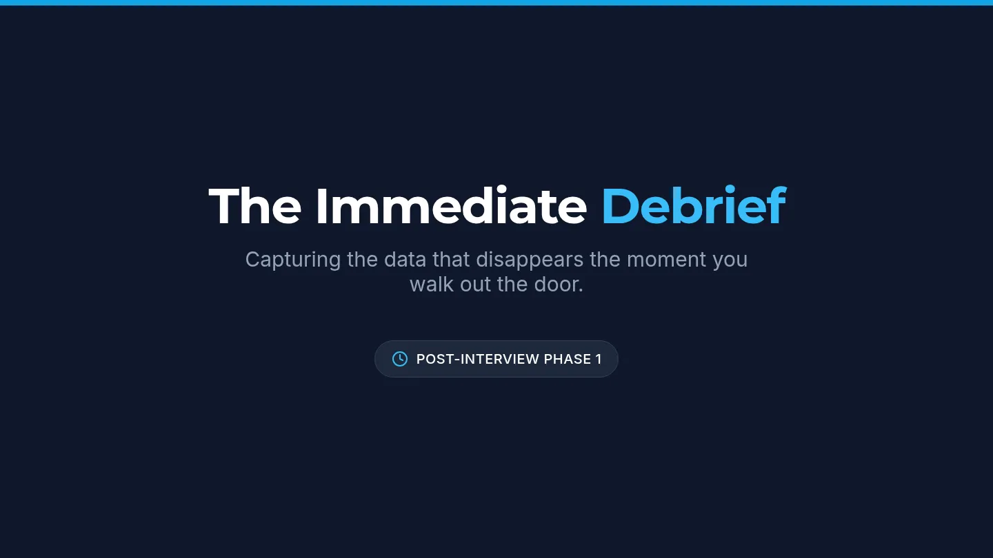 Immediate Debrief Slides