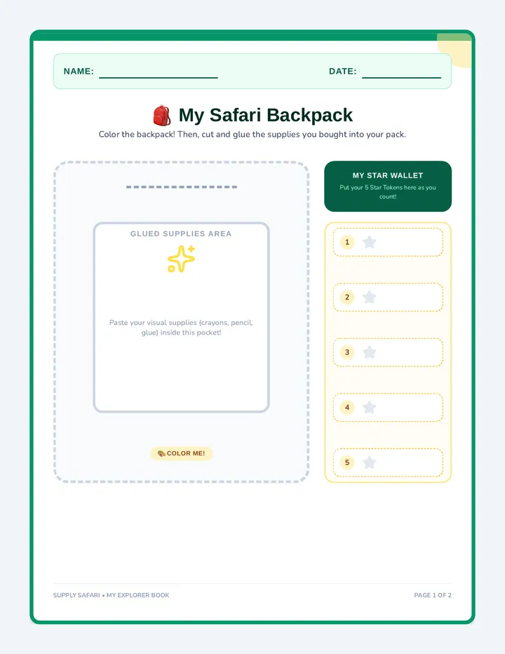 Supply Safari Workbook