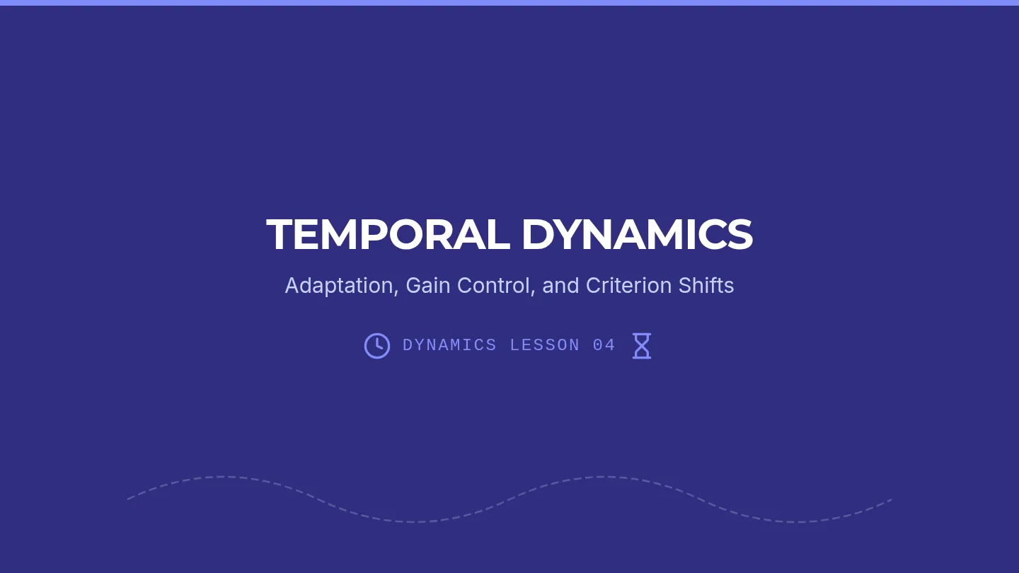 Temporal Dynamics Slides Deck
