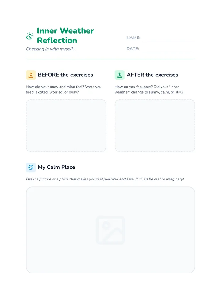 Inner Weather Worksheet
